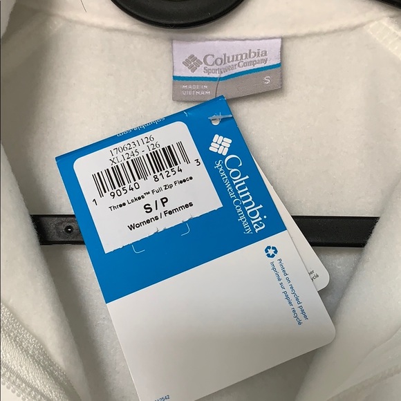 Brand new, never worn, all white Columbia jacket - Picture 2 of 2